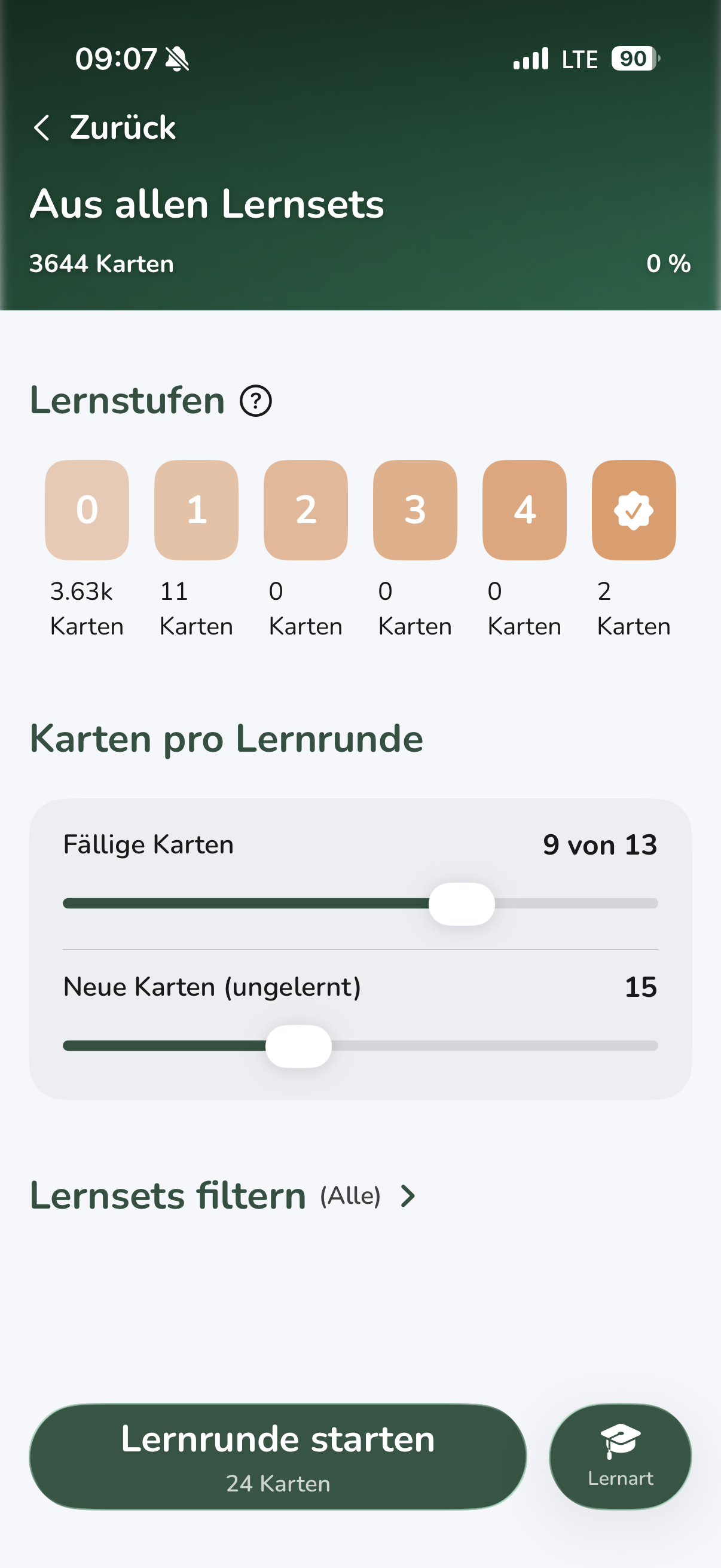 Vocabu „Aus allen Lernsets