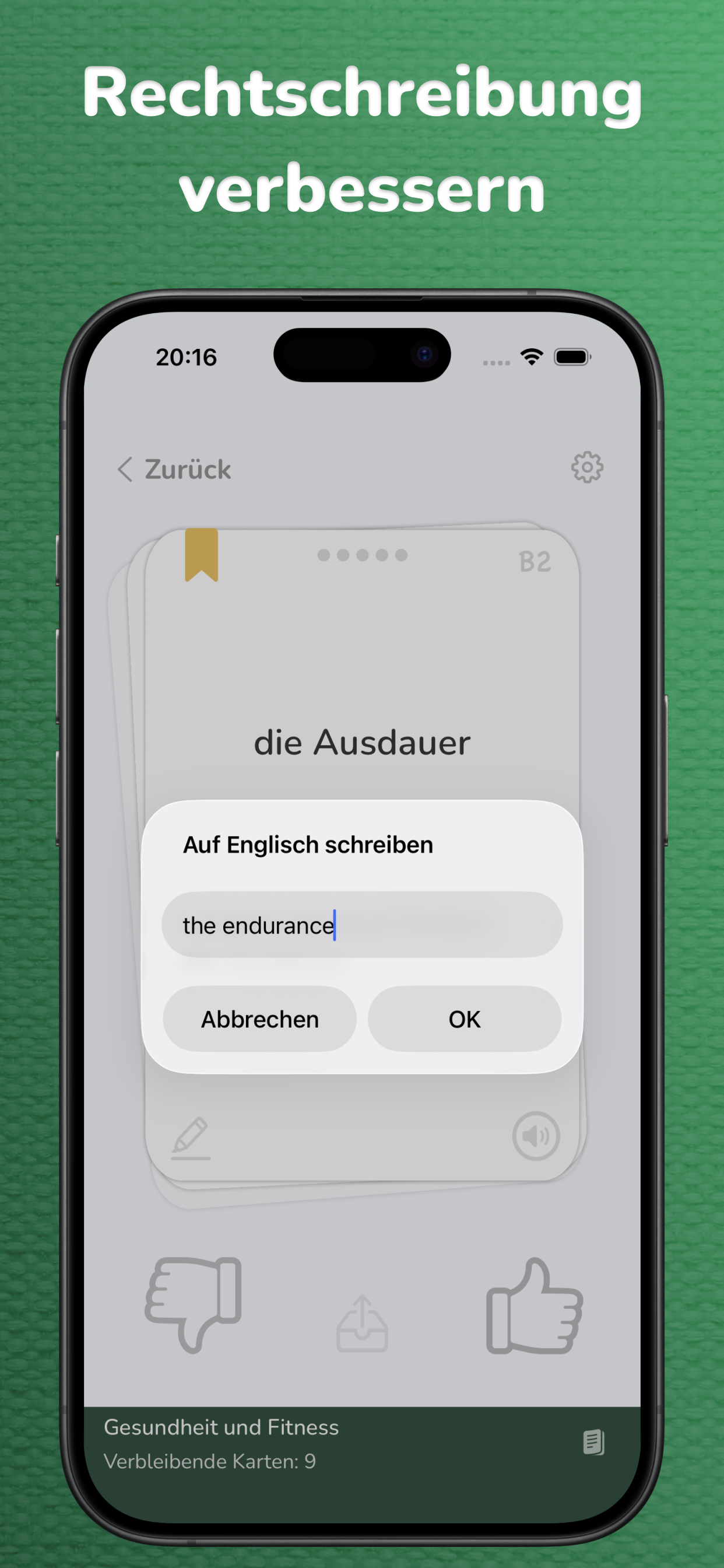 Vocabu App Anpassungsoptionen - Personalisiertes Lernerlebnis