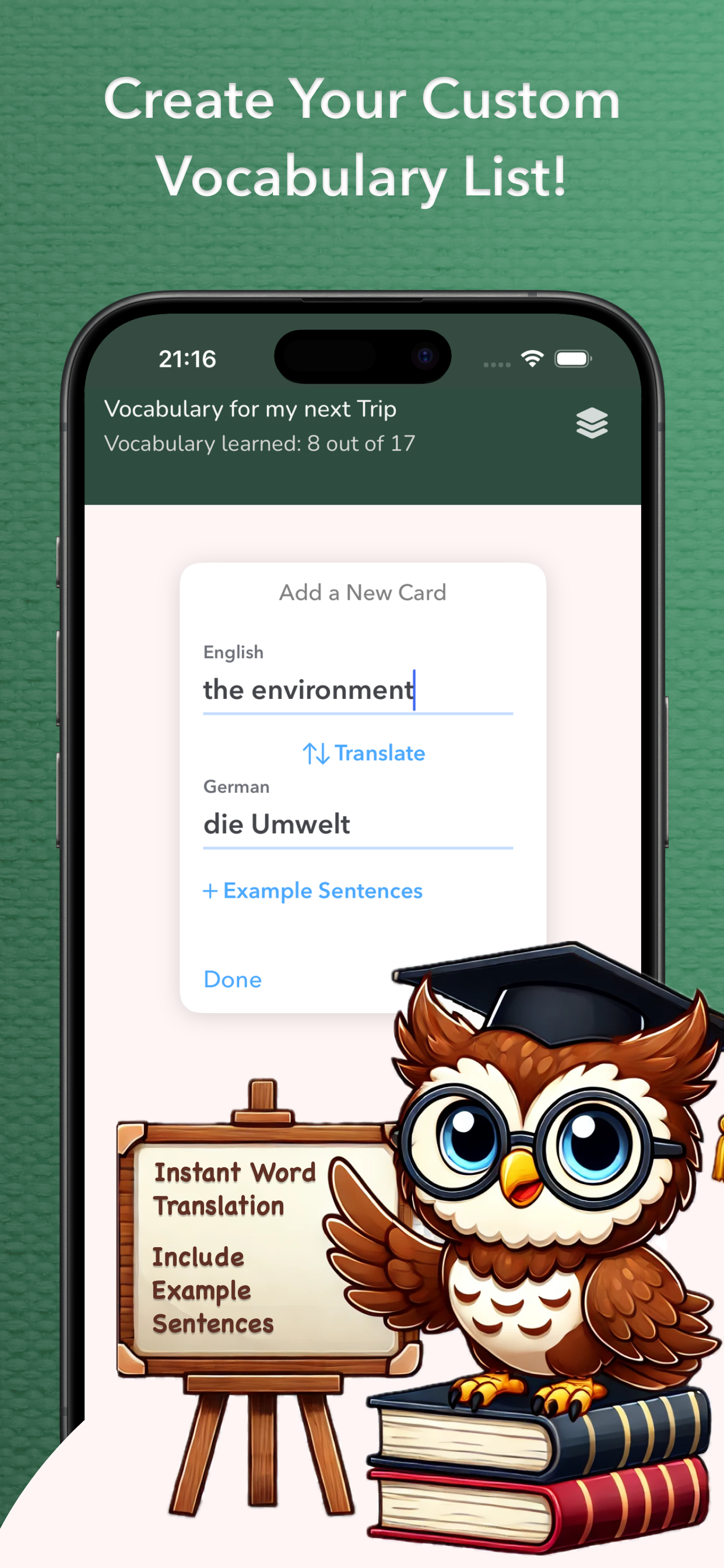 Vocabu App Features Overview - Language Learning Tools